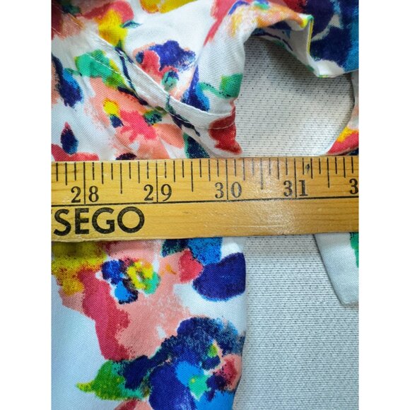 Woman Within Womens Tunic Blouse Top Size 2X Multicolor Floral Loose Fit Boho - Picture 10 of 14